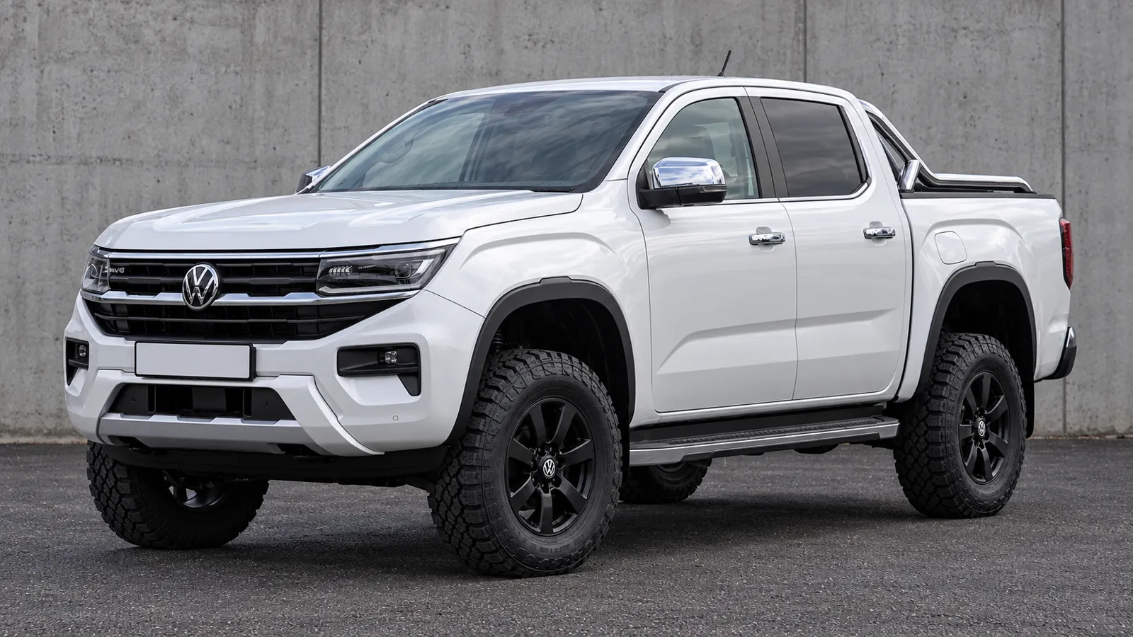 Volkswagen Amarok T1A, T1B 4Motion with a suspension lift