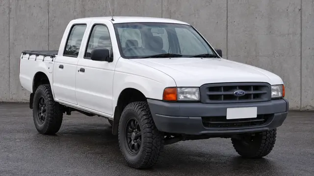 Ford Courier with a suspension lift