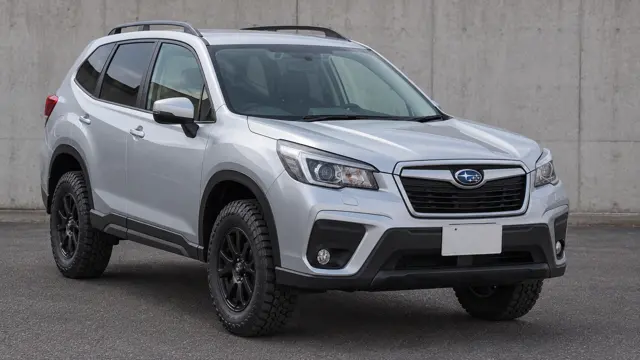 Subaru Forester with a suspension lift