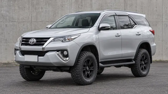 Toyota Fortuner with a suspension lift