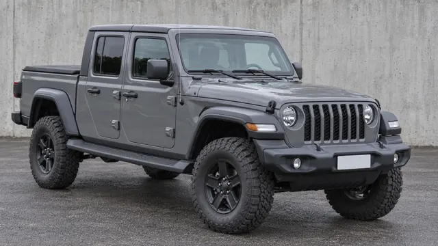 Jeep Gladiator with a suspension lift