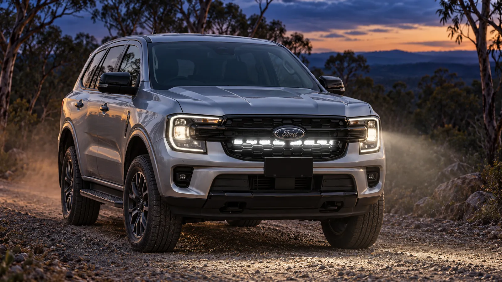Ford Next-Gen Everest Light Bar Behind Grille Kit