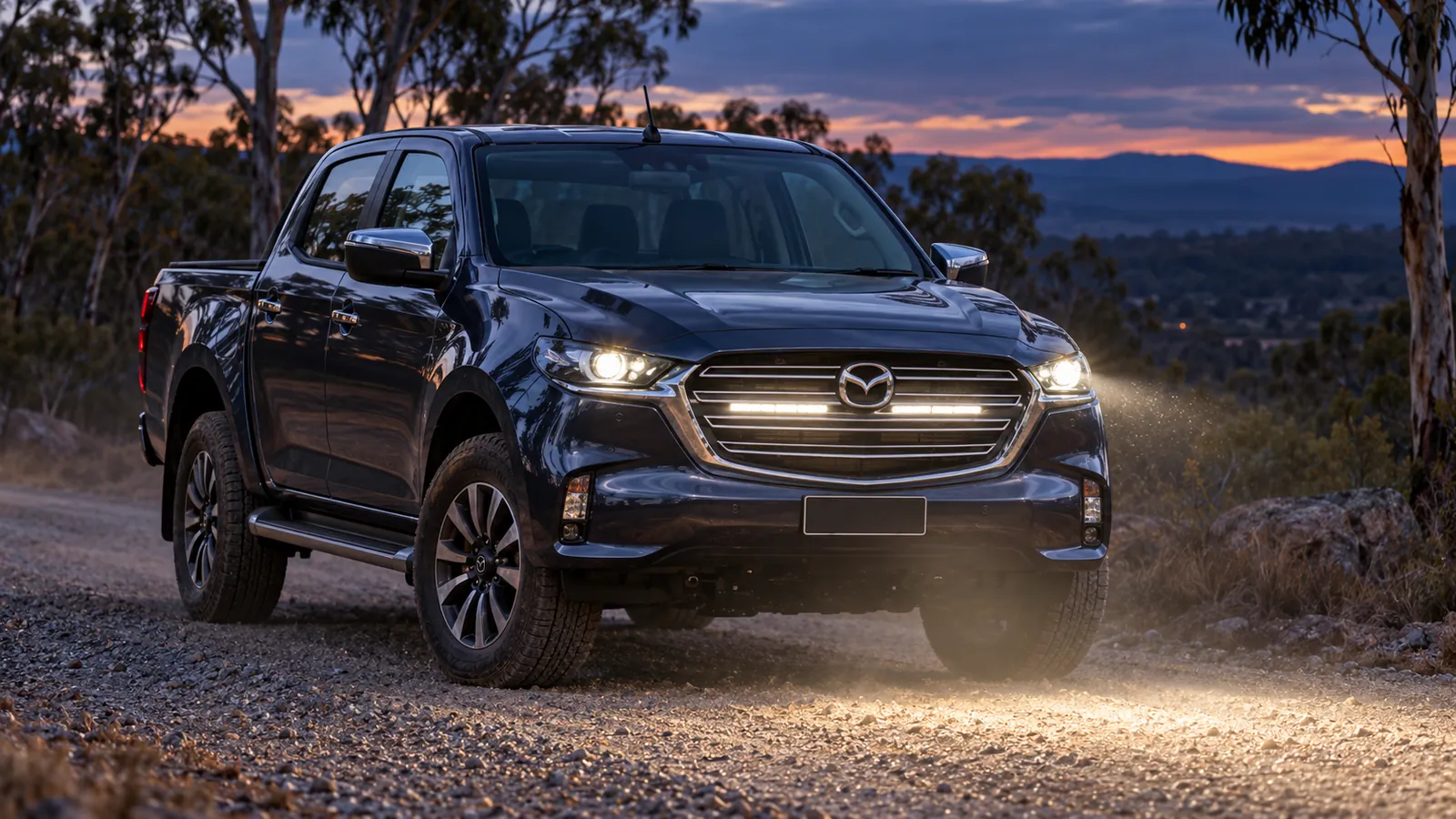 Mazda BT-50 2021-on Behind Grille Light Bar Kit