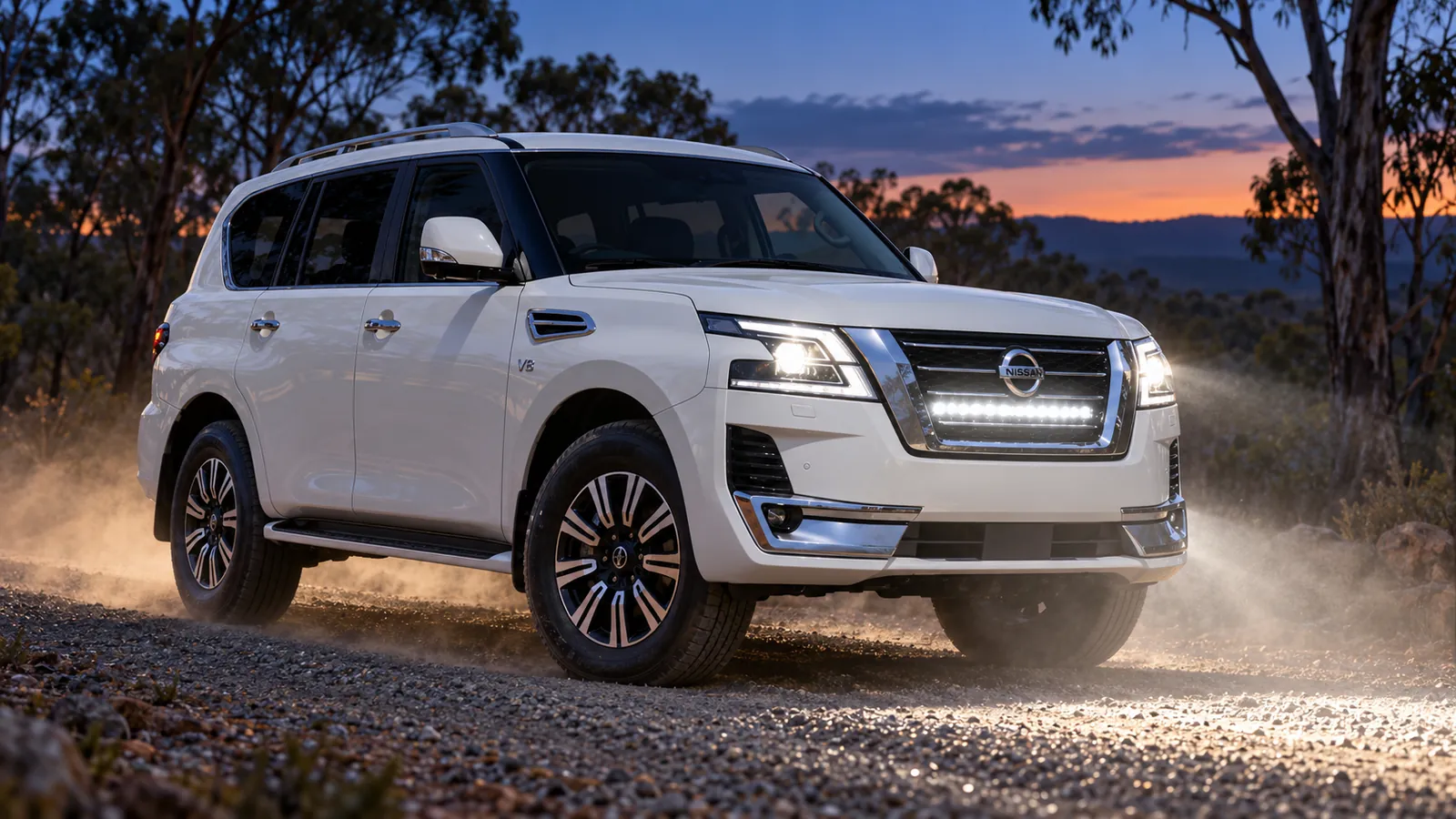 Nissan Patrol Y62 Series 5 (2020-on) Behind Grille Light Bar Kit