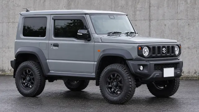 Suzuki 4x4 with a suspension lift