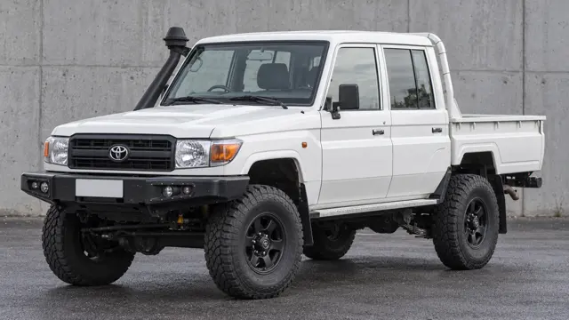 Toyota 4x4 with a suspension lift