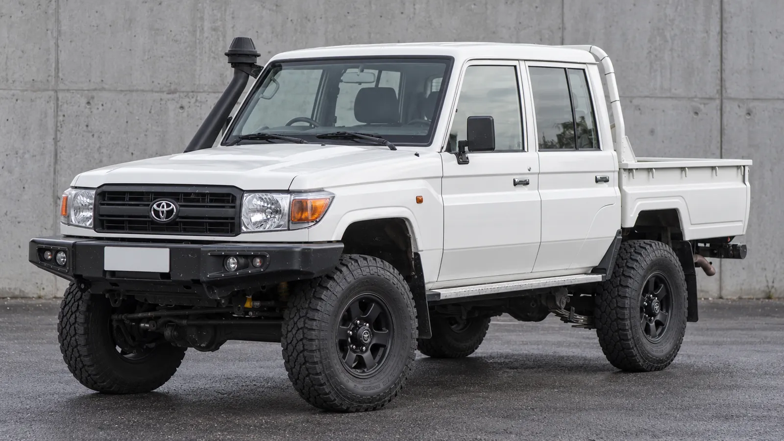 Toyota LandCruiser 79 Series with a suspension lift