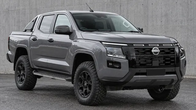 Nissan Navara with a suspension lift