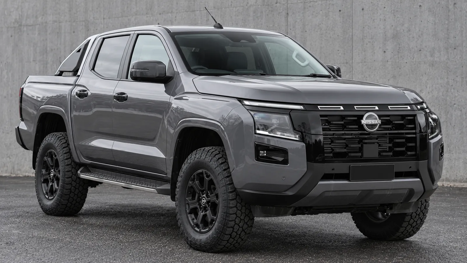 Nissan Navara D27 with a suspension lift