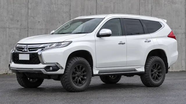 Mitsubishi Pajero Sport with a suspension lift