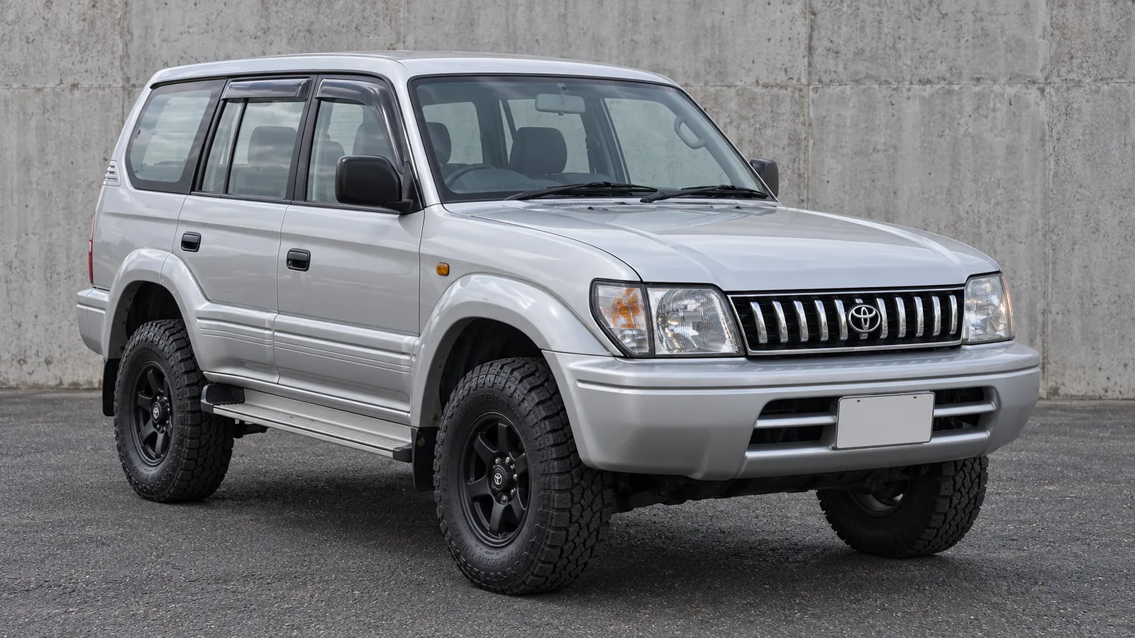 Toyota LandCruiser Prado 90 Series with a suspension lift