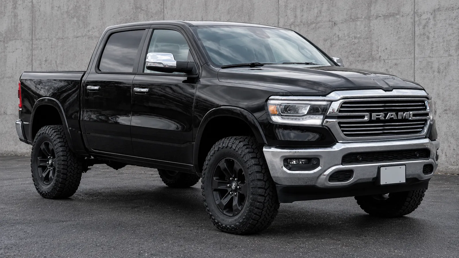 RAM 1500 DT with a suspension lift