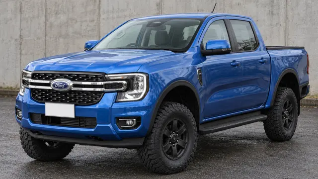 Ford 4x4 with a suspension lift