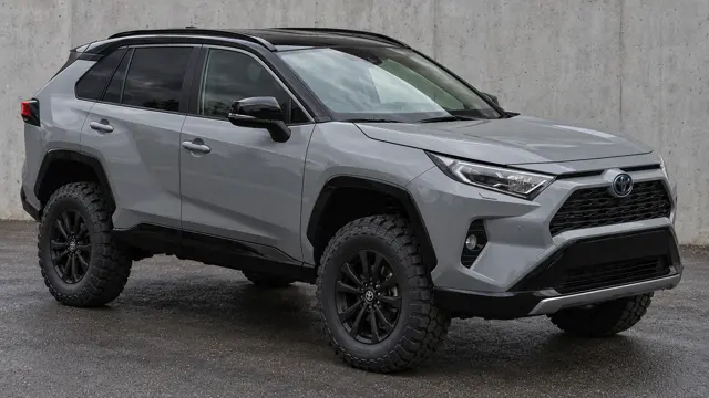 Toyota Rav 4 with a suspension lift