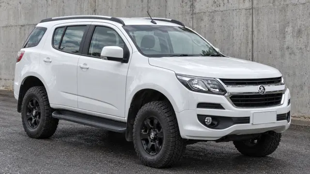 Holden Trailblazer with a suspension lift