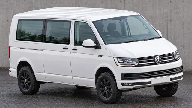 Volkswagen Multivan with a suspension lift