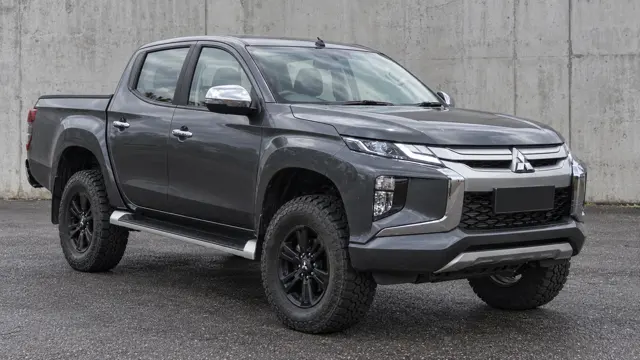 Mitsubishi 4x4 with a suspension lift