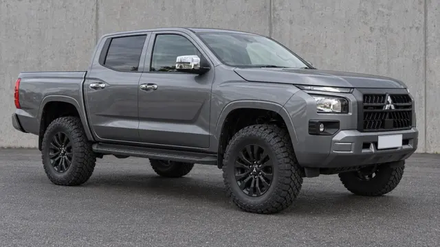 Mitsubishi Triton with a suspension lift