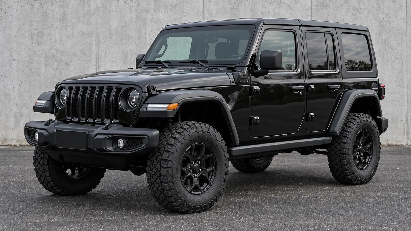 Jeep Wrangler JL with a suspension lift