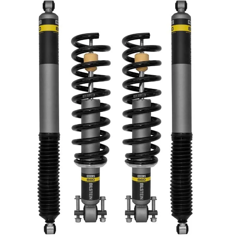 Bilstein B60 Big Bore Lift Kit Front 0-2.5" Spring Seat Adjustable & Rear 0-2" to suit Ford F150 14th Gen 2021-on