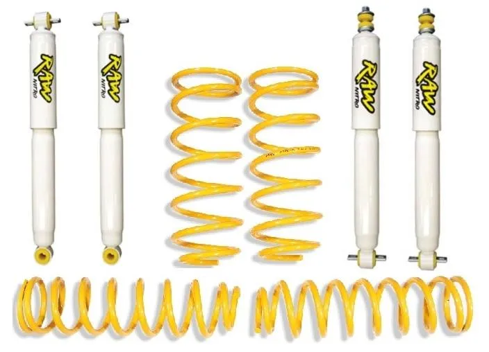 35-40mm RAW Nitro Lift Kit to suit Jeep Wrangler TJ 1996-2007