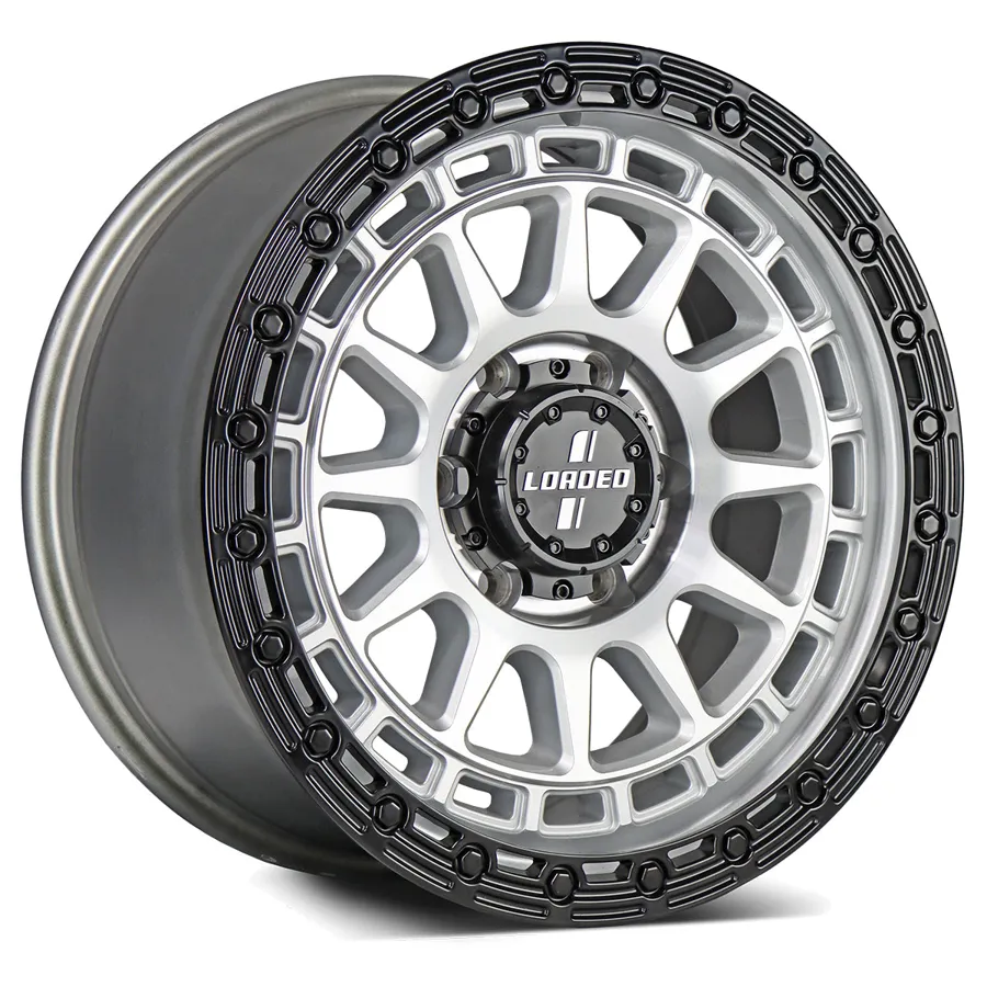 Loaded Canning 1675, Silver Machined / Black Lip wheel