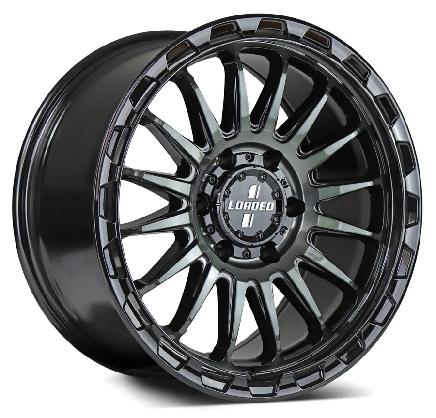 Loaded Creb 1675, Dark Tint / Black Lip wheel