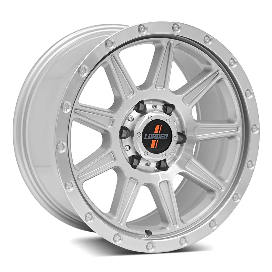 Loaded Gunbarrel 1675, Silver Machined wheel