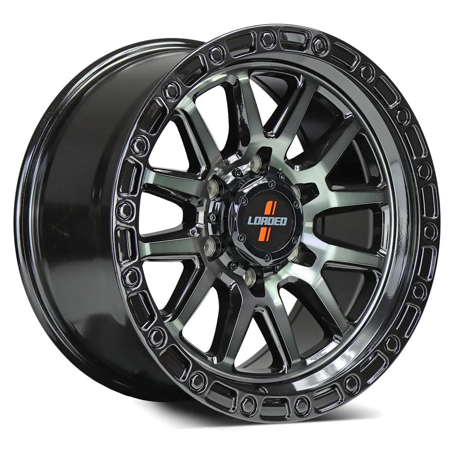 Loaded Stockton wheel, Dark Tint / Black Lip