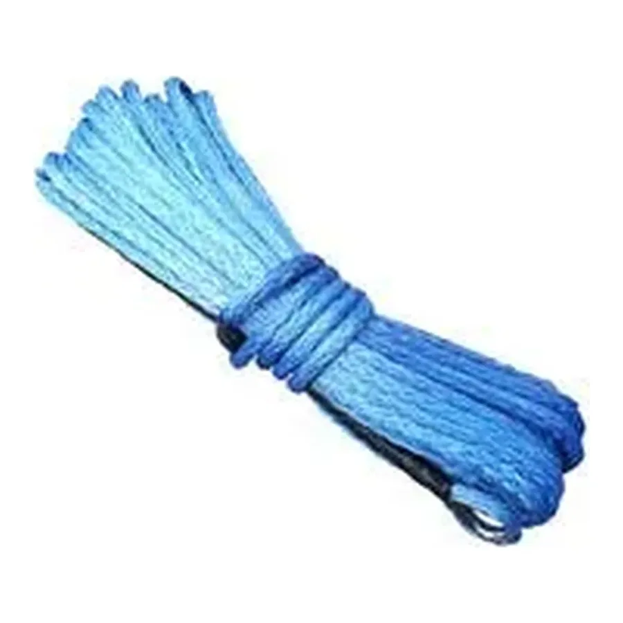 Runva Synthetic Winch Rope - 15M x 6MM (BLUE)