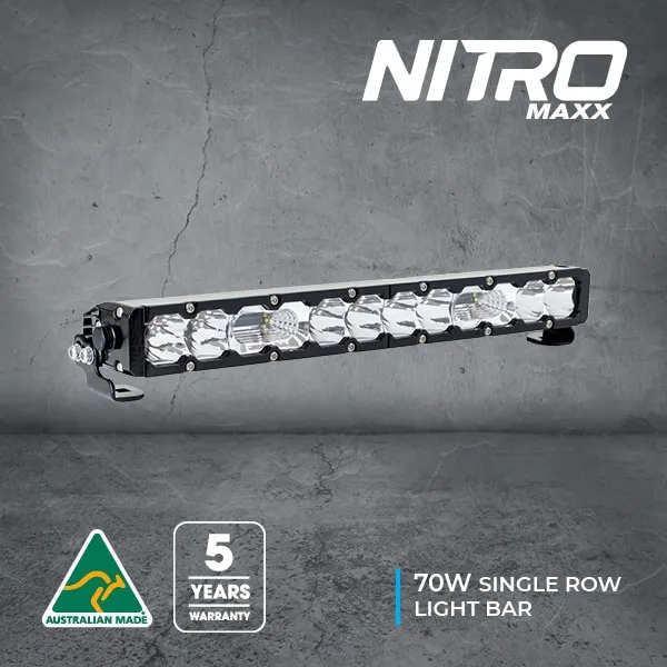 Nitro Maxx 70W 18" Single Row Light Bar